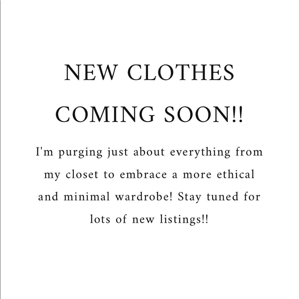 New clothing coming soon!!